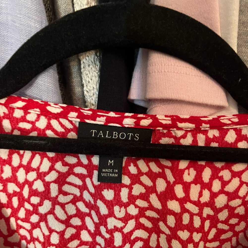 Nwot Talbots *Wrap* Top With Button Closer - image 2